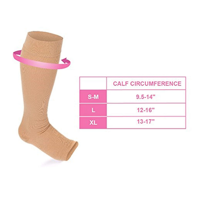 Compression NHS Style Socks For Swollen Feet, Ankle & Calf Support Unisex UK
